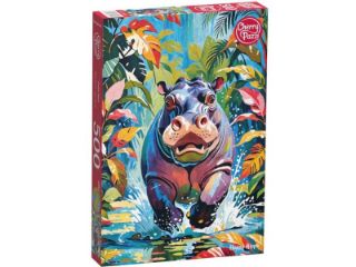 Obrázek z Puzzle CHERRY Šťastný hroch 500 dílků 